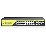 Hiseeu 16 Port PoE Switch...