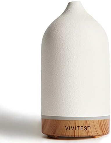 VIVITEST Ceramic Diffuse,Stone Essential Oil Diffuser, Ultrasonic Aromatherapy Diffusers (100ML)