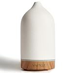 VIVITEST 200ML Ceramic Essential Oil Diffuser,Stone Essential Oil Diffuser,Ultrasonic Aromatherapy Diffusers for Home