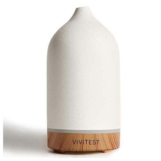VIVITEST Ceramic Diffuse,Stone Essential Oil Diffuser, Ultrasonic Aromatherapy Diffusers (100ML)