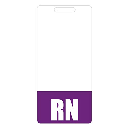RN Badge Buddy (Mauve) - Étiquettes de badge robustes pour infirmières
