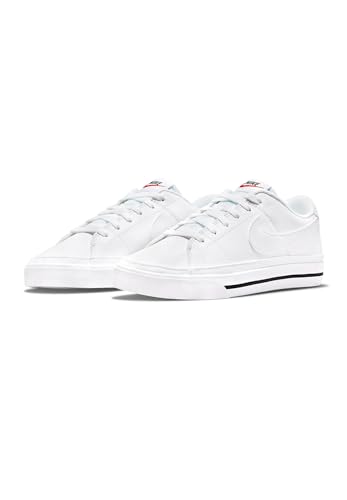 Nike Court Legacy Next Nature, Tennis Shoe Mujer, White/White-Black-Volt, 39 EU