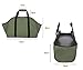 TESSLOVE Firewood Log Carrier Tote Bag,Canvas Firewood Holder，Extra Large Durable，Best for Fireplaces,Wood Stoves,Firewood,Logs, Camping,Landscaping (L, GREEN)