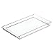 iDesign - 38480 Clarity Plastic Vanity Tray, Non-Slip Guest Towel Board for Bathroom, Kitchen, Office, Craft Room, Countertops, 12