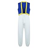 Axvinel Toad Costume Adults Super Brothers Toad Vest Pants Halloween Cosplay Outfit for Men XL