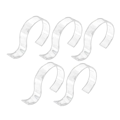 TOGEVAL Belt Display Holder Set 5pcs Acrylic Belt Stands for Home Store Showcase