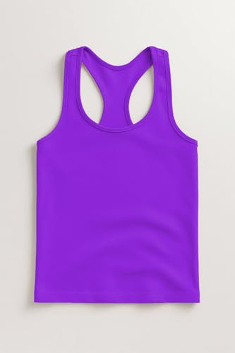 Image of Kurve Premium Girls Seamless Supersoft Wide Strap Comfortable Racerback Tank (Made with Love in The USA)