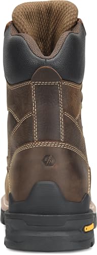 Carolina Cardinal 8" 600G Insulated Waterproof Composite Toe Work Boot for Men - Dark Coffee Leather, Slip Resistant4