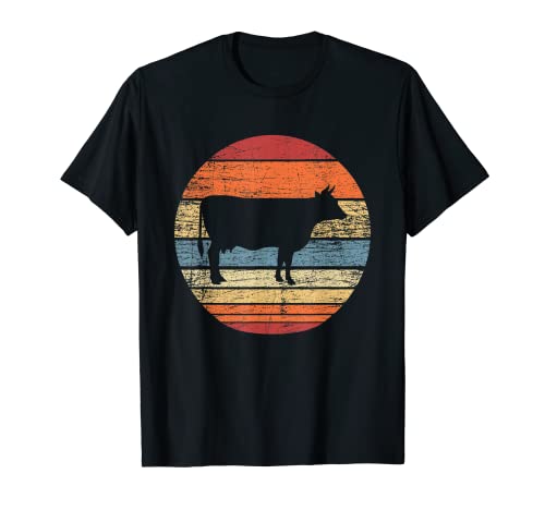 Vintage Retro Vaca Camiseta