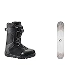 HEAD Rev Boa Coiler, Snowboardschuhe Unisex Erwachsene, Schwarz 290 inkl. Head Rush Snowboard, 151