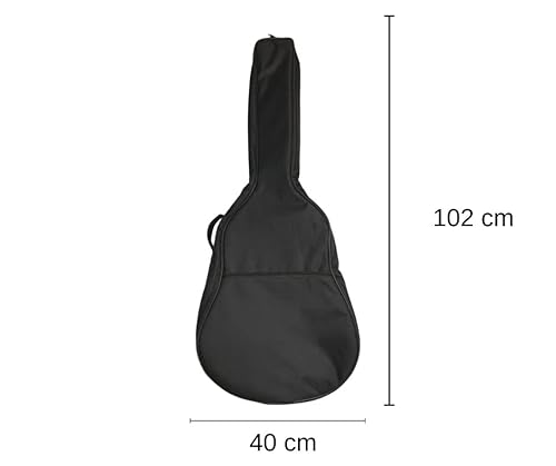 Capa Acolchoada Com Bolso Preto para Violão Classico e Alça