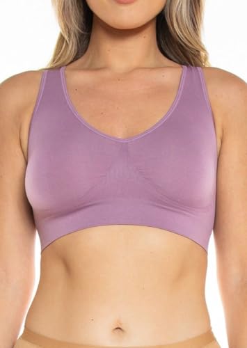 The Original Ahh Bra, Wire-Free Comfort Bra, 96% Nylon 4% Spandex, Wide Straps, Seamless Full Coverage