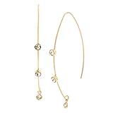 Jessica Simpson CZ Stone Threader Earrings