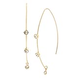 Jessica Simpson CZ Stone Threader Earrings