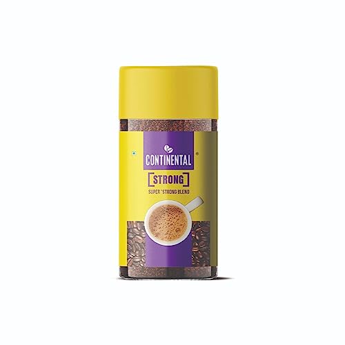 Image of Continental Strong Coffee Powder 50g Jar | Instant Coffee with Bold Flavor | Rich Aroma | Perfect for Espresso, Cappuccino, and Black Coffee Lovers