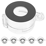 VILLFUL 6pcs Transparent Emergency Button Cover Protective Case Button for Home Garage and Machinery Easy Installation Precut Dust and Misoperation Guard
