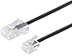 1aTTack.de 1x 3,0m - Telefonkabel RJ11 (6/4) auf RJ45 (8/4) Modularkabel Stecker Westernstecker für Telefondose Modem Router Fax ISDN DSL VDSL Internet
