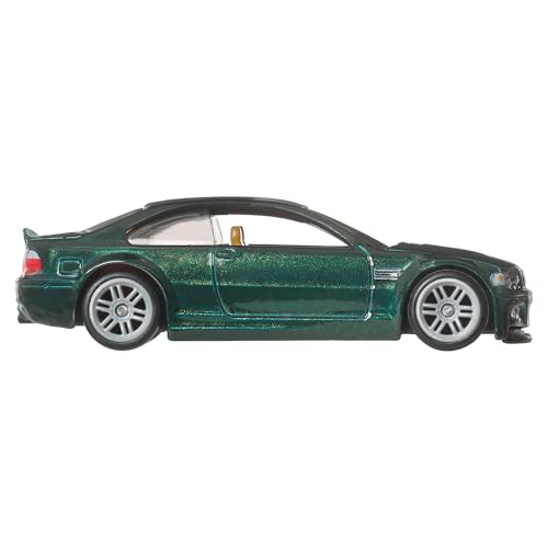 Image of Hot Wheels Premium Car Culture Collectible Toy Car, 1:64 Scale Die-Cast BMW M3 E46, Eurospeed Vehicle with Real Riders Tires | Collectible Toy Car, Eurospeed Vehicle, Real Riders Tires
