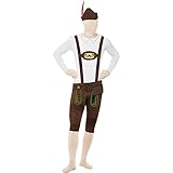 Disponible en el sitio web Smiffys bávaro segunda piel traje con sombrero/Bumbag/oculta Mosca y bajo la barbilla Apertura – Parent