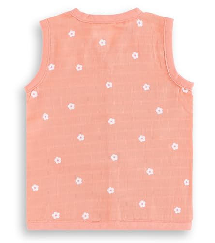 Image of YUV Baby Girls & Boys 100% Cotton Muslin Jabla Printed Snap Button T-Shirts, Pack of 5