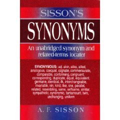 Paperback Sisson's Synonyms: An unabridged synonym and related-terms locater Book