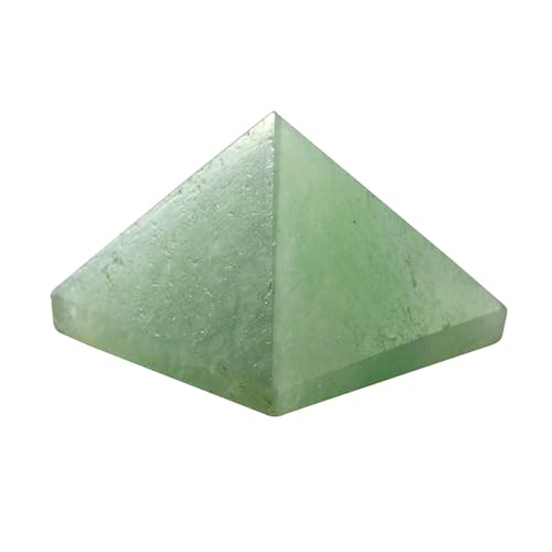 Pyramide cristal aventurine verte authentique gemme taillée main