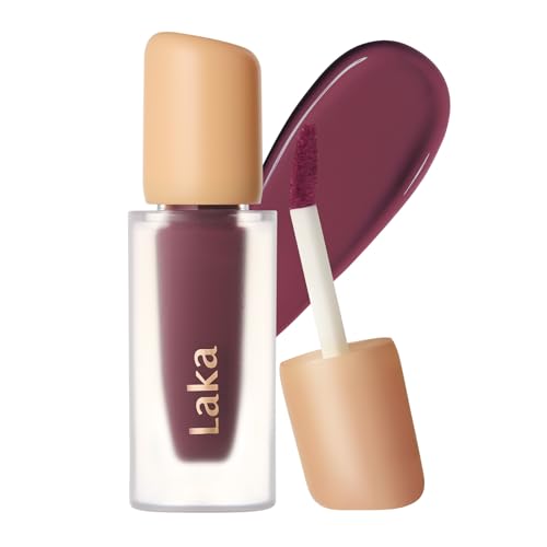 Image of Laka Fruity Glam Tint | Glowing Korean Lip Tint with Hydrating Lightweight Texture | Buildable Color, Non-Sticky High Shine Gloss | K-Beauty Korean Makeup | #194 Cherry, 0.15oz
