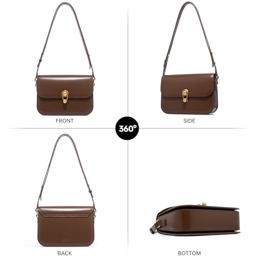 Image of LA FESTIN Genuine Leather Purse for Women Designer Shoulder Handbag Daliy