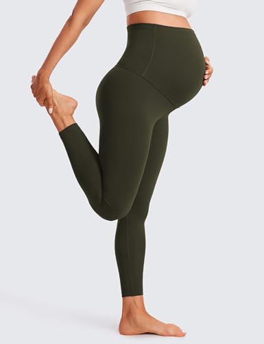 Image of CRZ YOGA Maternity Leggings 25 inch | Butterluxe, Extremely Soft, Gentle Compression, Yoga, Super High Rise, U-shaped Belly, Pregnancy and Postpartum