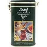 Sadaf Cardamom Tea Loose Leaf Tin 16 oz - Special Blend Cardamom Ceylon Black Tea - Product harvested in Sri Lanka