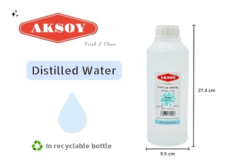 Aksoy Distilled Water - 100% Ultra Pure Water 1.5L - Deionized & Demineralized - TDS 000 ppm Guaranteed - For Batteries, Irons, Aquariums, Humidifiers & Automotive - Image 6