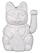 Produktbild Out of the Blue 57/9821 - Weiße Winkekatze aus Kunststoff, ca. 20 cm, traditioneller Glücksbringer aus Asien, batteriebetrieben, im Geschenkkarton