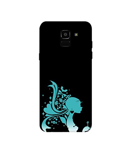 Image of Amazon Brand - Solimo Designer Lady Vector N 3D Printed Hard Back Case Mobile Cover for Samsung Galaxy J6