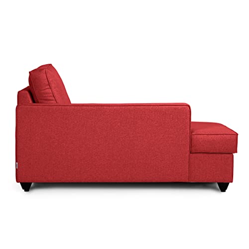 Image of Wakefit Sofa Set | 3 Year Warranty | Sofa 3 Seater, 3 Seater Sofa for Living Room, Wooden Sofa Set, 4 Seater + Left Aligned, Sofa for Living Room - Napper(Omega : Red)