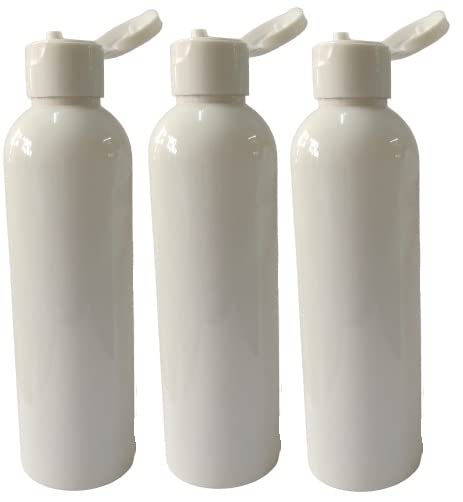 100 ML MILKY ROUND WHITE FLIP TOP CAP Plastic Bottles Size Cosmetic Travelling Containers Small Leak Proof Squeeze Bottles| Pack of 3-image-12