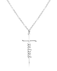 4.Mimi Letter Cross Necklace