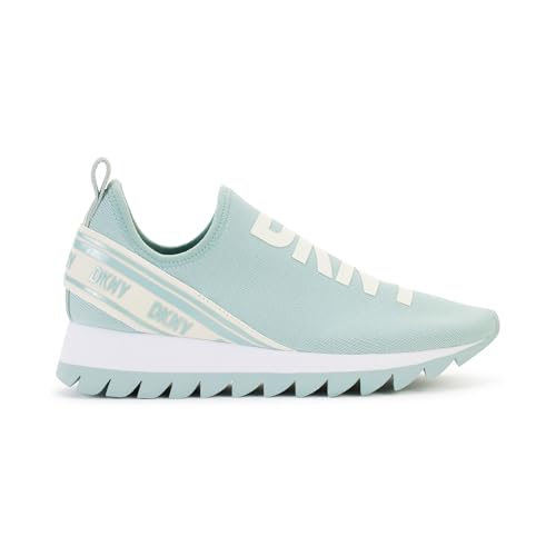 Image of DKNY Women's Abbi Knit Slip on Sneaker with Logo