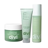 Divi Frizz Fighting Trio – Includes Whipped Mask, Air Dry Cream & Leave-In Conditioner – Deeply Hydrates, Smooths Frizz & Restores Shine for Soft, Healthy, Manageable Hair, 3 Piece Set
