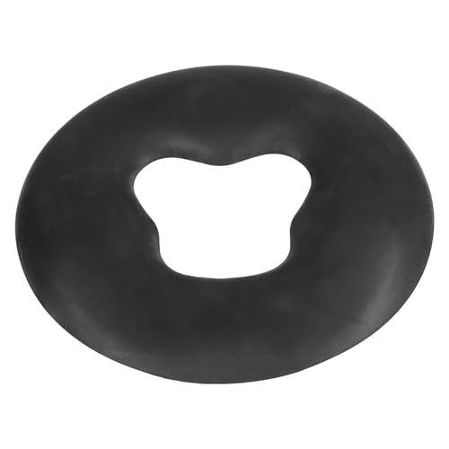 NULYLU Almohada de Silicona para Masaje de Barriga Almohada de Masaje Almohada de Viaje Soporte de ratán Accesorios de Abalorios Almohada de Silicona Lavable Almohada de Cara de SPA Black