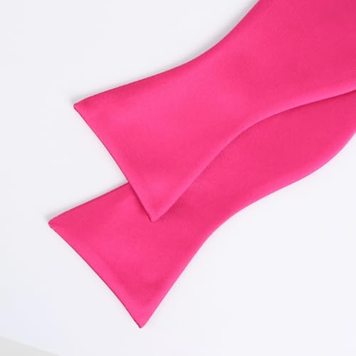 Image of Alizeal Mens 2pcs Solid Self-tied Bow Tie Set | Alizeal Mens 2pcs Self-tied Solid /Animal Bow Tie and Pocket Square Set Perfect for Wedding Business Formal Events