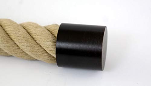 Preisvergleich Produktbild Gepotex Seilendhalter Seilkappe Seilendkappe bronziert für 28mm - 30mm Handlaufseil / Absperrseil