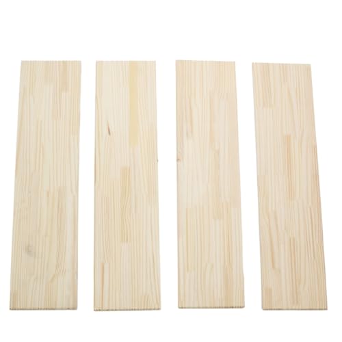 kit 4 Prateleiras estantes 80x20 Madeira pinus + suporte invisível