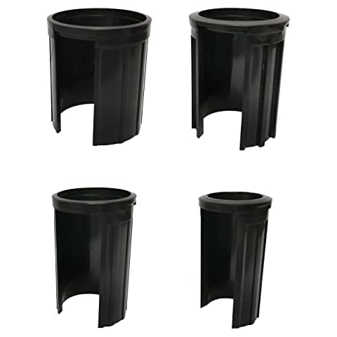 Land-Haus-Shop 4 x Reducer Pieces Umbrella Stand 48 38 32 25 mm Sun Rain Umbrella Stand Reduction Rings for Granite Parasol Stand and Ground Sleeves Cover