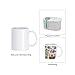 PYD Life 8 Pack Sublimation Mugs Blanks 11 OZ Coffee Mugs White Ceramic Photo Cups Bulk for Cricut Mug Press Print