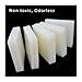 CAARLA Polyurethane Elastic Rubber Sheet PU Thick Industrial Grade White Silicone Rubber Block High Temperature Resistance Good Toughness Reduce Vibration Gaskets(Size 50X50X40mm)