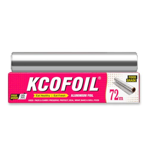 Image of 72M Aluminium Silver Kitchen Foil Roll Paper Aluminium Foil