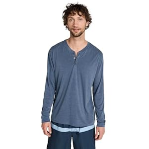 Fair Harbor The Seabreeze Henley –– Men’s Classic Long Sleeve Henley –– Incredibly Soft and Lightweight, UPF 50