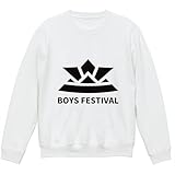 [igsticker] プリント トレーナー 8.8オンス メンズ レディース ユニセックス 長袖 スウェット L サイズ クルーネック 白 ホワイト 017651 子供の日 兜 端午の節句 カブト