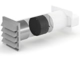 E-Jal 150 - Scatola da parete con sistema di ritenzione termica/connettore rettangolare/Compair flow 150 (sistema Ø 150)