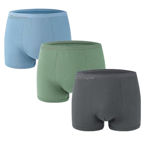 Mens Disposable Underwear for Fitness Hotel Spa Hospital Stays, 100% Cotton Boxer Briefs Multicolor(6Pack)